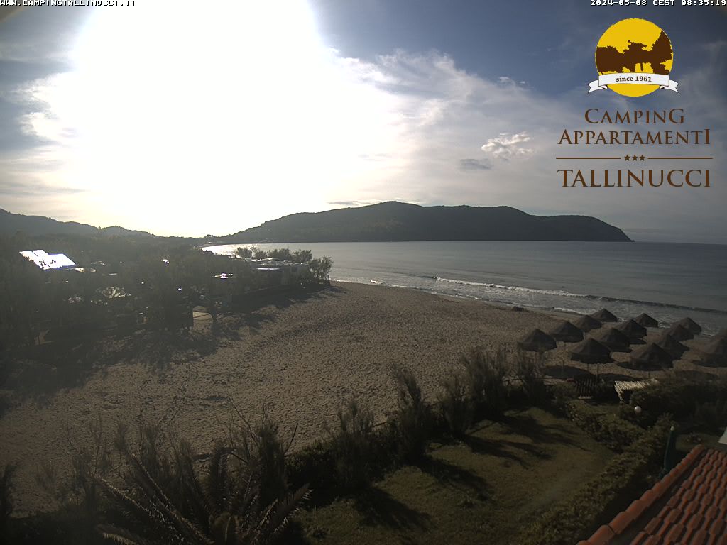Elba Webcam: Playa de Lacona Camping Tallinucci